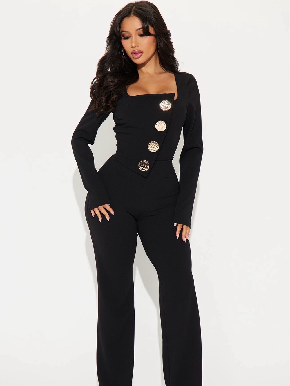 Fashion Nova Long Sleeve Jumpsuit